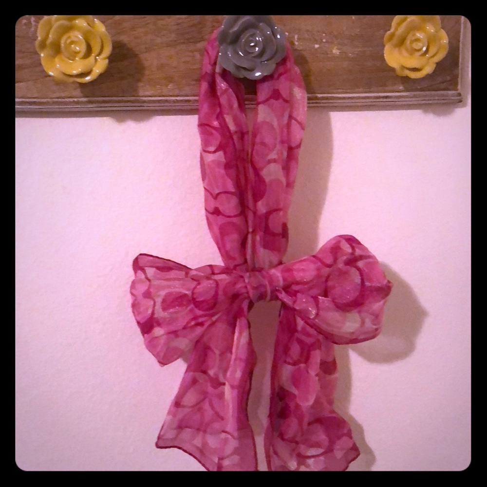 Pink Coach Scarf 💕
